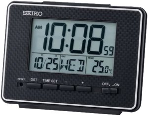 Budzik Seiko QHL096K z termometrem 12 x 9 cm . 1