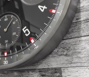 Zegar ścienny SEIKO QXA823K 33 cm cichy mechanizm termometr . 5