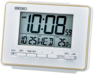 Budzik Seiko QHL096W z termometrem 12 x 9 cm . 1
