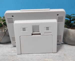 Budzik Seiko QHL096W z termometrem 12 x 9 cm . 5