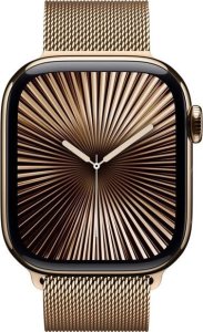 Smartwatch Apple Watch 10 GPS + Cellular 42mm Gold Titanium Milanese Loop Złoty  (MX083QF/A) 3