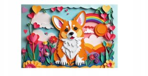 Trefl Puzzle z efektem 3D - 40-lecie Trefl - Piesek 160 elementów (40050) 2