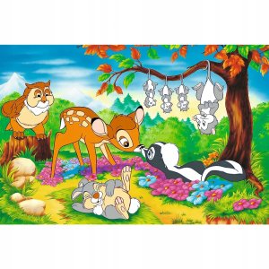 Trefl Puzzle Disney - 40-lecie - Bambi i leśni przyjaciele 160 elementów (40054) 2