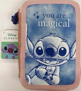 Piórnik Stitch ***** piórnik 2-komorowy z wyposaż. 77459 2