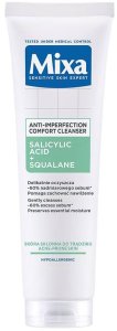Mixa Comfort Cleanser żel oczyszczający do twarzy przeciw niedoskonałościom Kwas salicylowy + Skwalan 150ml 1