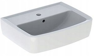 Koło Rekord umywalka kompaktowa, kształt geometryczny, B45cm, H16cm, T34cm, z otworem na baterię, z przelewem 1