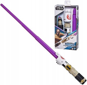 STAR WARS MIECZ ŚWIETLNY HASBRO MACE WINDU F1164 1