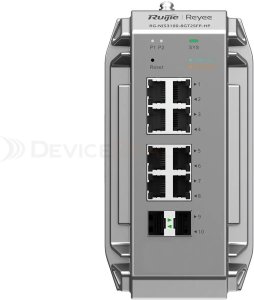 Ruijie Reyee RG-NIS3100-8GT2SFP-HP| Switch zarządzalny przemysłowy, 10 portów, 8xGE, 8xPoE, 240W, 2xSFP, L2, Cloud 1