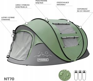 Namiot turystyczny Promis 3 Seconds 5