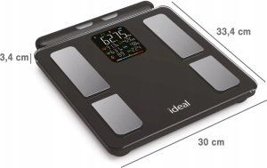 WAGA ŁAZIENKOWA BLUETOOTH ANALITYCZNA INTELIGENTNA Apple Health Google Fit 13