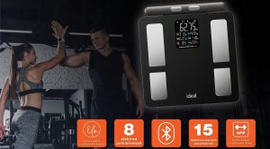 WAGA ŁAZIENKOWA BLUETOOTH ANALITYCZNA INTELIGENTNA Apple Health Google Fit 14