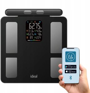 WAGA ŁAZIENKOWA BLUETOOTH ANALITYCZNA INTELIGENTNA Apple Health Google Fit 4