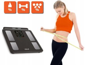 WAGA ŁAZIENKOWA BLUETOOTH ANALITYCZNA INTELIGENTNA Apple Health Google Fit 8