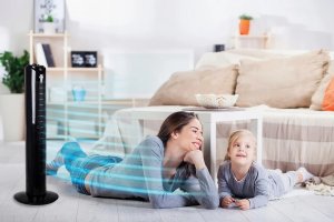 WENTYLATOR KOLUMNOWY CICHY WIATRAK PODŁOGOWY STOJĄCY IDEAL ID6501 9