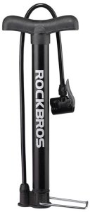 Pompka rowerowa podłogowa 120psi / 8bar końcówki do piłek materacy - czarna Pompka rowerowa podłogowa 120psi / 8bar końcówki do piłek materacy - czarna 1