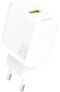 Ładowarka sieciowa GaN 25W USB-A - biała Ładowarka sieciowa GaN 25W USB-A - biała 1