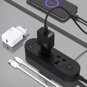 Ładowarka sieciowa GaN 25W USB-A - biała Ładowarka sieciowa GaN 25W USB-A - biała 3
