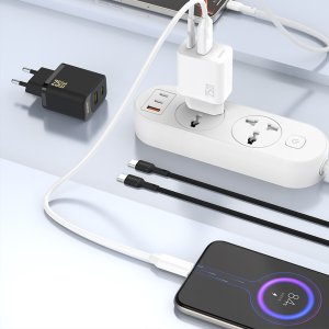 Ładowarka sieciowa 25W GaN USB-C - czarna Ładowarka sieciowa 25W GaN USB-C - czarna 2
