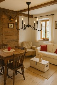 Lampa sufitowa wisząca Pająk 6-ramienna czarna  styl loft / industrialny 1
