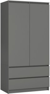 SZAFA S90 2D 2SZ CLP PK GRAFIT SZARY 1