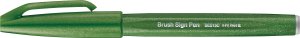 Pisak pędzelkowy Pentel Brush Sign Pen SES15C oliw 1