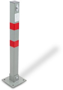 Blokada Parkingowa Pojedyncza Słupek 65cm Składana 4 sztuki 3