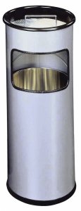 Durable 333023 kosz na śmieci 17 l Okrągły Metal Srebrny 2