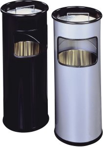 Durable 333023 kosz na śmieci 17 l Okrągły Metal Srebrny 7