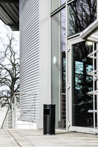 Durable 333023 kosz na śmieci 17 l Okrągły Metal Srebrny 8