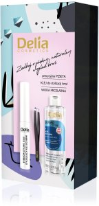 DELIA Zestaw Makeup 1 Woda micelarna + Klej + Pęseta 1