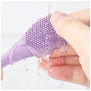 Silikonowa szczoteczka do pielęgnacji twarzy z aplikatorem 17,2 x 2,9 cm AK15FIO 4