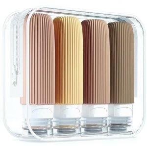 eCarla Zestaw silikonowych pojemniczków, buteleczek podróżnych 4w1 90ml KS137WZ2 2