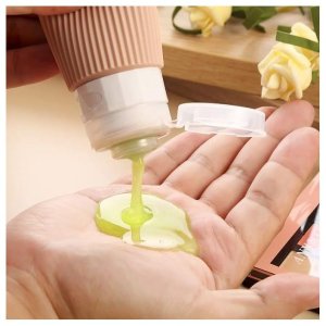 eCarla Zestaw silikonowych pojemniczków, buteleczek podróżnych 4w1 90ml KS137WZ2 5