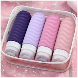 Zestaw silikonowych pojemniczków, buteleczek podróżnych 4w1 90ml KS137WZ1 8