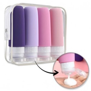 Zestaw silikonowych pojemniczków, buteleczek podróżnych 4w1 90ml KS137WZ1 9