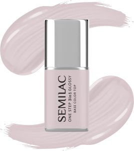 SEMILAC One Step Glossy 3in1 Lakier hybrydowy do paznokci S610 Barely Pink 7 ml 1
