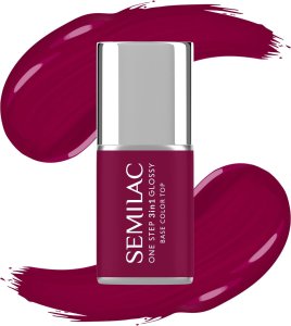 SEMILAC One Step Glossy 3in1 Lakier hybrydowy do paznokci S775 Plum Wine 7 ml 1