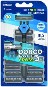 DORCO Maszynka do golenia Pace3 Cross Men 3 ostrza + 12 wymiennych wkładów 1