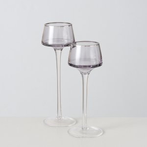 Świeczniki szklane SMOLA, 2 szt. 2023 cm 2