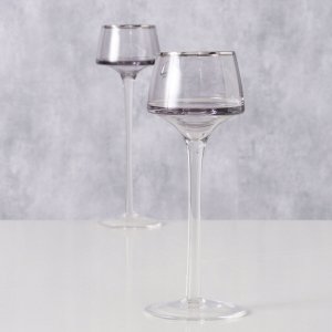 Świeczniki szklane SMOLA, 2 szt. 2023 cm 3