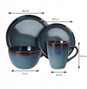 Zastawa stołowa z kamionki dla 4 osób 3