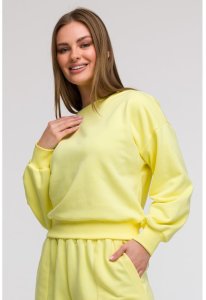 B293 Bluza z otwartymi plecami - cytrynowa (kolor żółty, rozmiar M) 1