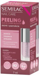 SEMILAC Nail Care Peeling do skórek i paznokci Aloe & Cherry blossom 7 ml 1