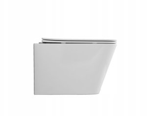 Miska WC Invena Invena miska WC bezkołnierzowa PAROS z deską wolnoopadającą CE-90-001-W 3