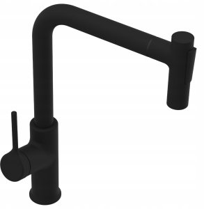 Invena bateria kuchenna z wyciąganą wylewką Farsala czarna BZ-40-L04-S 3