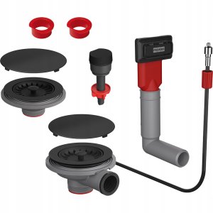 Franke odpływ Color Line z korkiem automatycznym, czarny mat 112.0658.485 1