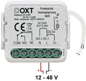 OXT Moduł mini przekaźnik beznapięciowy AC 230V DC 5V 12-48V WiFi TUYA 6