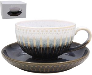 Filiżanka ze spodkiem - Reactive Glaze 1