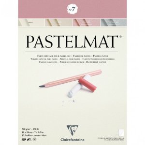 Clairefontaine PASTELMAT paper nr.7 - 18x24 - 12 ark 4 farver 1