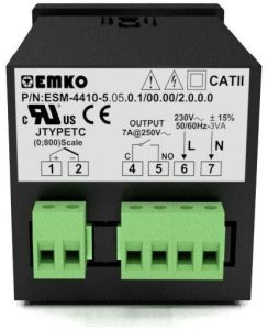 Emko ESM-4410.2.10.0.1/00.00/2.0.0.0 2-punkts-regulering Temperaturregulator K 0 til 999 °C Relæ 7 A (L x B x H) 95 x 48 x 48 mm 2